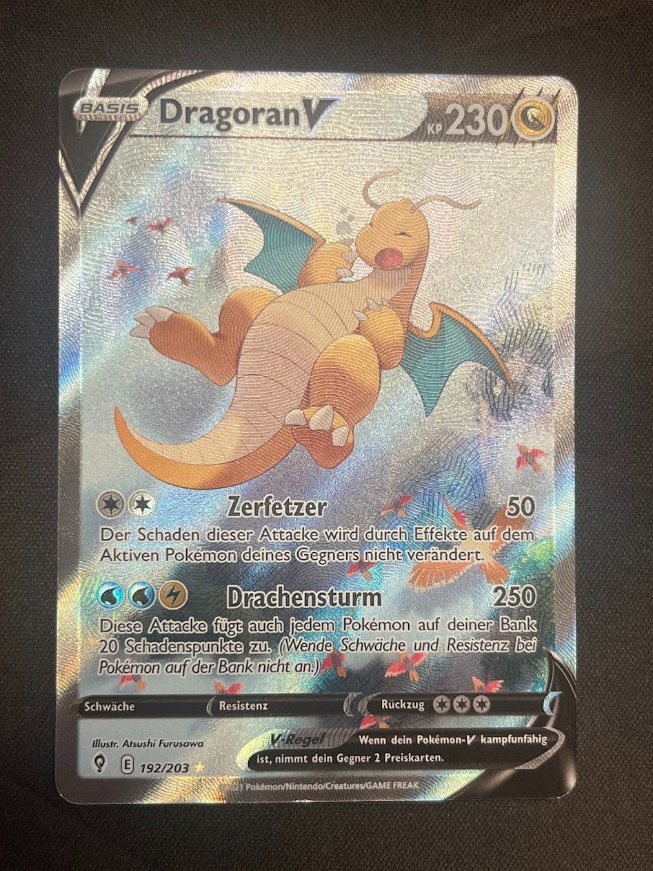 Bandai Carte collezionabili: Pokemon - Dragoran V 192 DE Evolving  SAR – Usato da schaan venduto da Schokoloco