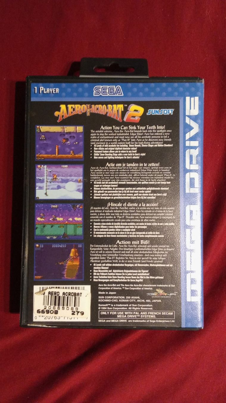 Sega Giochi: Aero The Acrobat 2 Sega Mega Drive – Usato da leytron venduto da willowlepetit 1