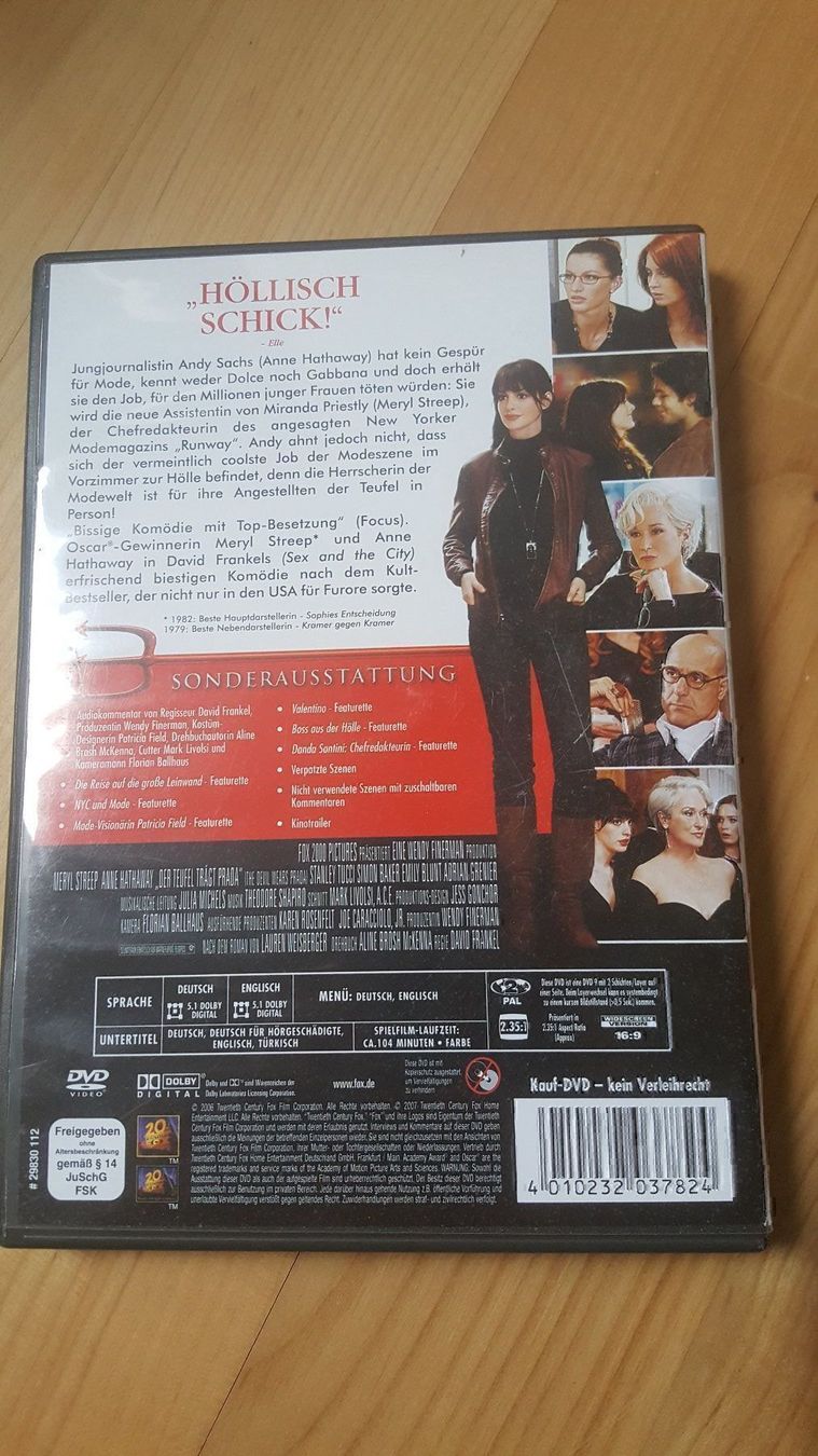 Tutti i DVDs: DVD Der Teufel trägt Prada – Usato da Dierikon venduto da sanpaplo 1