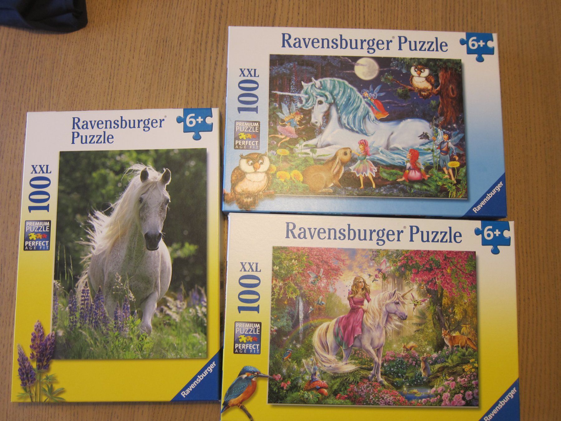 Ravensburger Puzzle: 3 puzzles - licornes et cheval – Usato da Marin-Epagnier venduto da nic_clc6