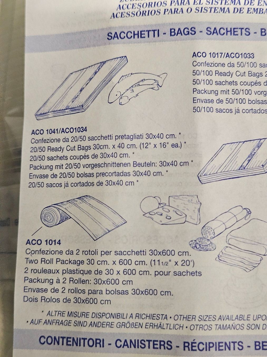 Elettrodomestici da cucina: 2x Vakuumier Rollen 20cm 500cm MAGIC VAC Lebensmittelecht – Nuovo (secondo la descrizione) da Kloten venduto da Euroasia 5