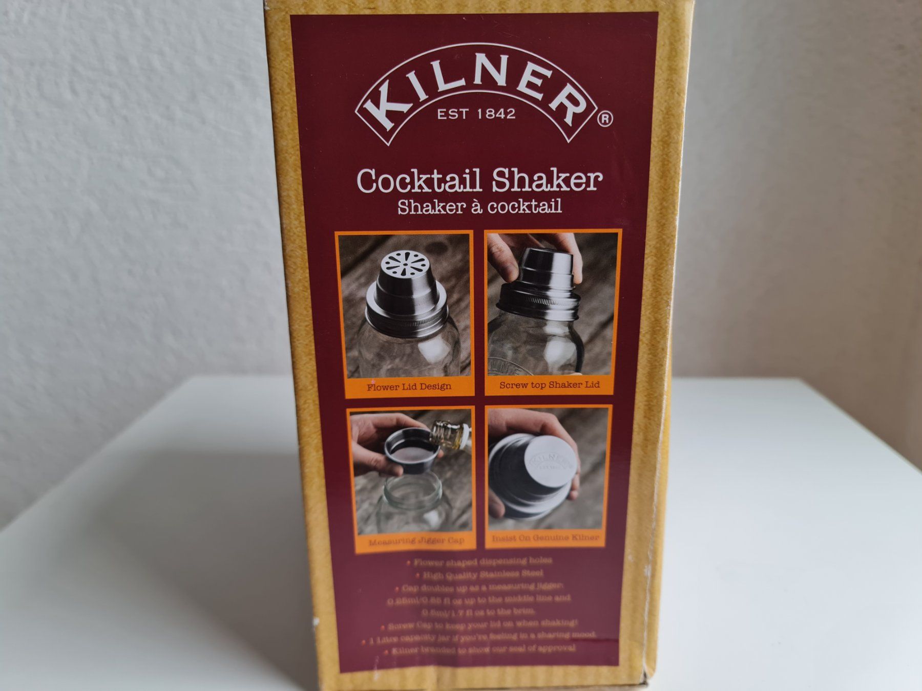 Elettrodomestici da cucina: Kilner Cocktail Shaker Glas Edelstahl Set Originalverpackung – Nuovo (secondo la descrizione) da Obfelden venduto da ZinggHandel 5