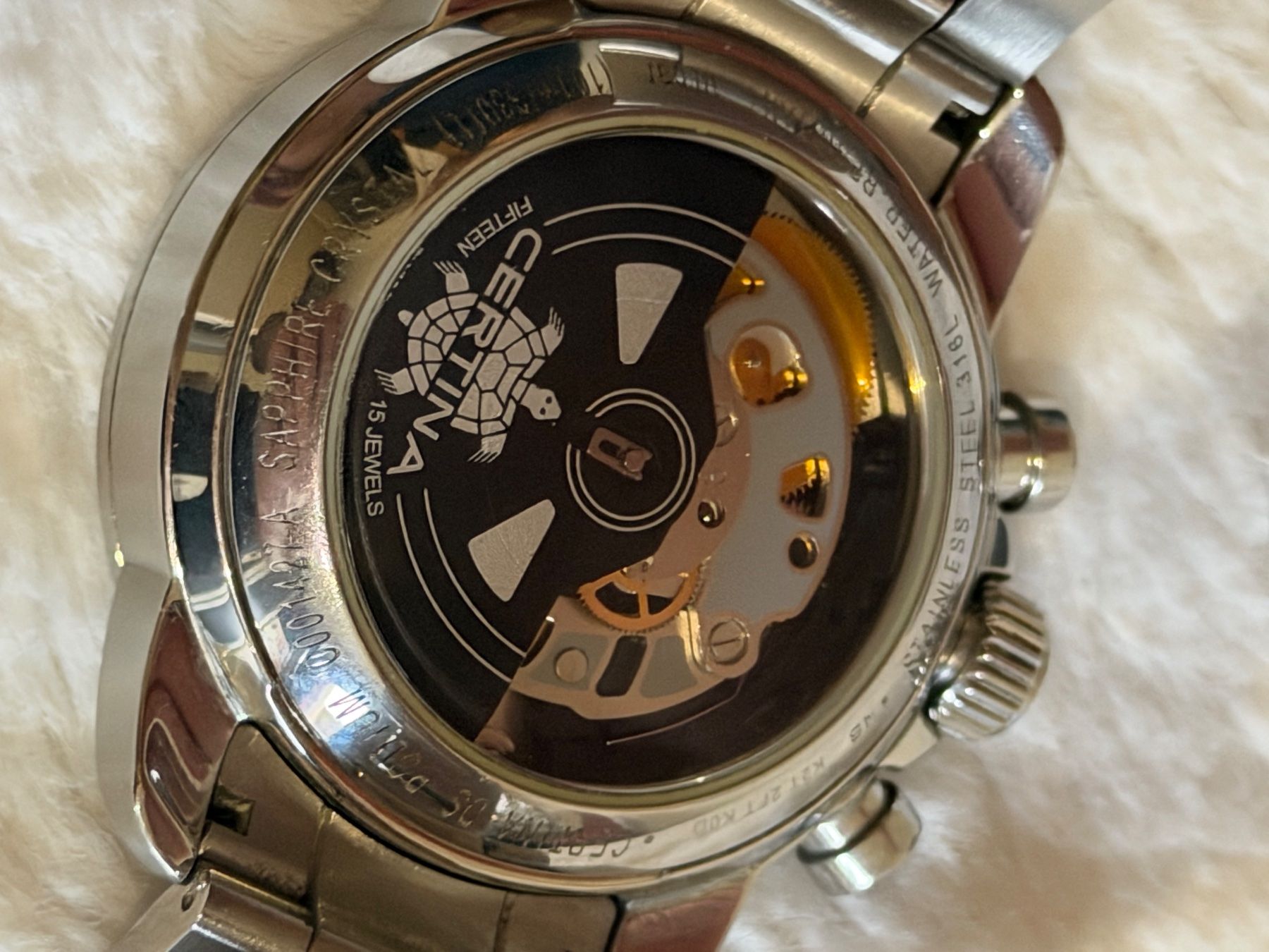 Certina Orologi: Certina DS Podium Automatic Chrono mit Box und Papiere läuft – Usato da Altnau venduto da SwissGoldTime 7