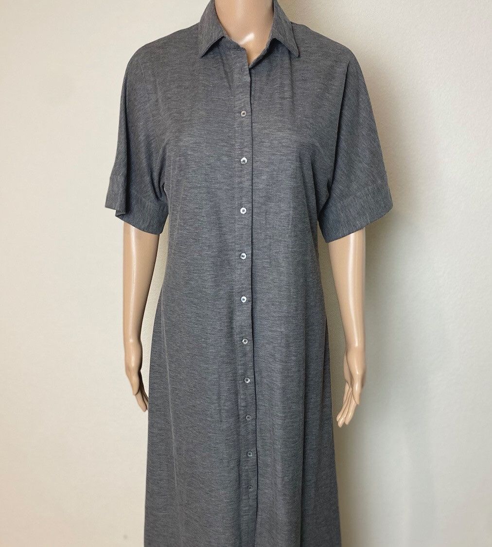 Massimo Dutti Vestiti: Massimo Dutti Kurzarm Kleid, Grau, Gr. S, – Nuovo (secondo la descrizione) da Zuoz venduto da CelineLK 6
