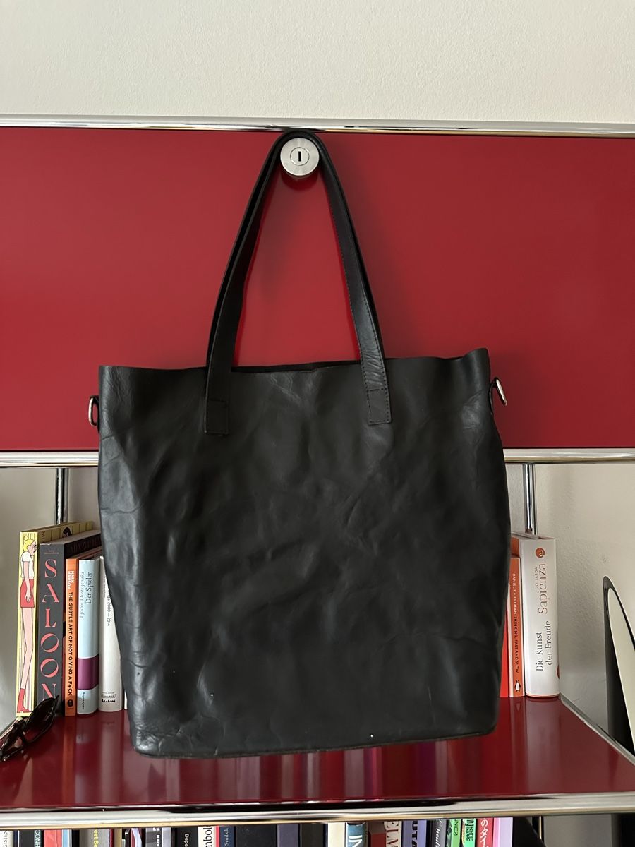 Borse: Vintage Leather Shopper Black  – Usato da Basel venduto da luc_j2xz 3