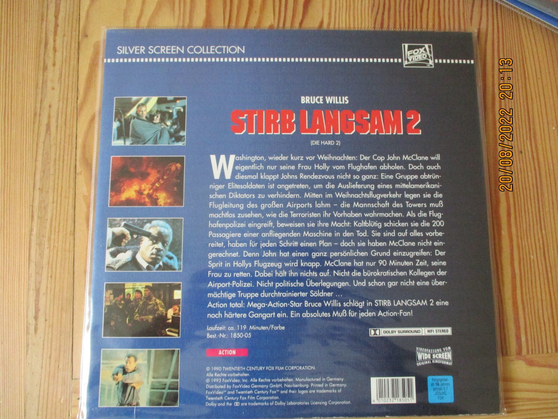 Tutti i DVDs: Stirb langsam 2 (1990) -- Laserdisc – Usato da Liestal venduto da Disc-Point 1