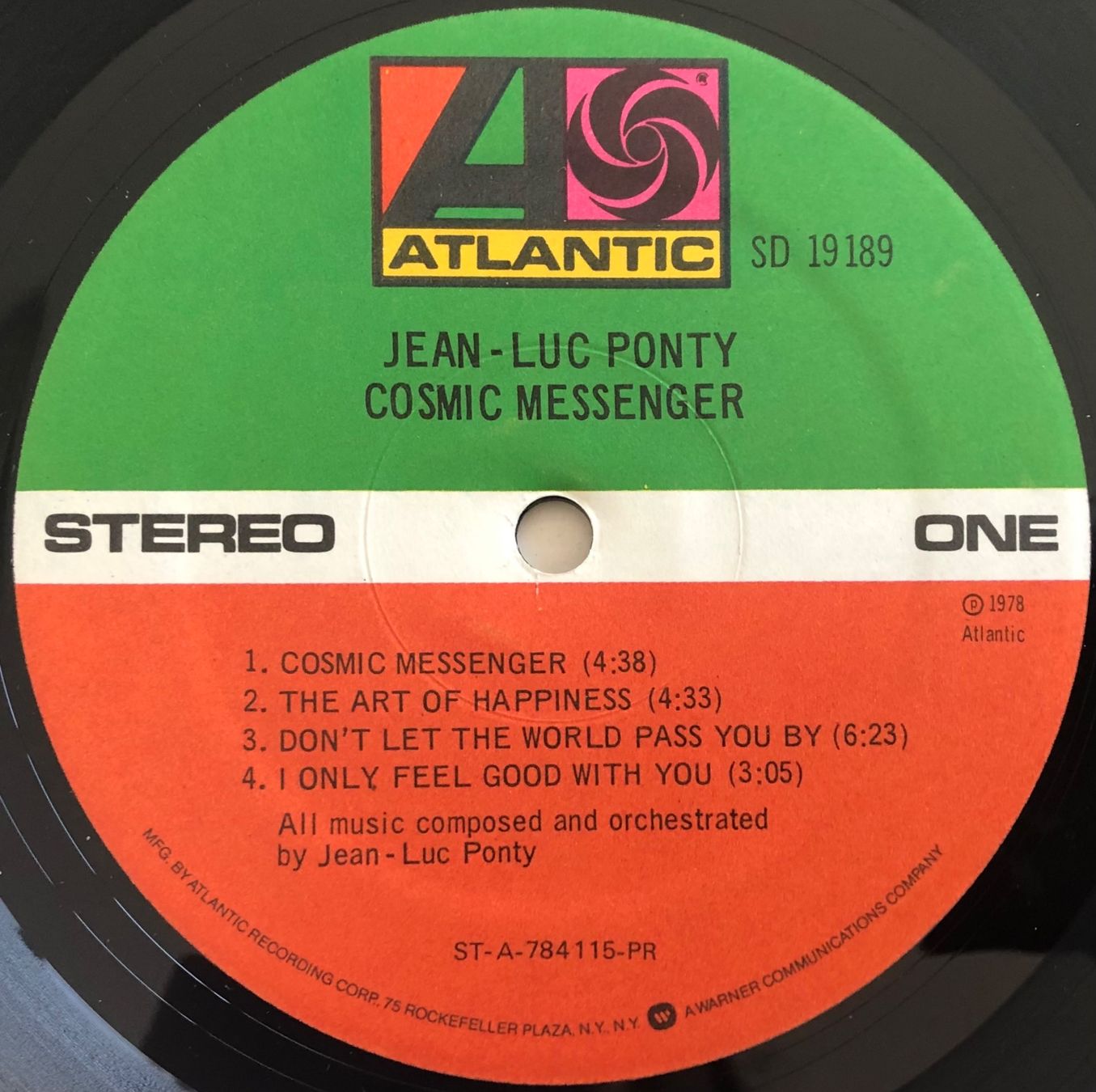 Dischi in vinile: JEAN-LUC PONTY - COSMIC MESSENGER – Usato da Poliez-Pittet venduto da Newtown-Records 3