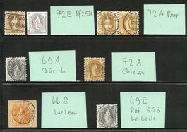1 Lot Stehende Helvetia 16.4. - Katalog CHF 480.--
