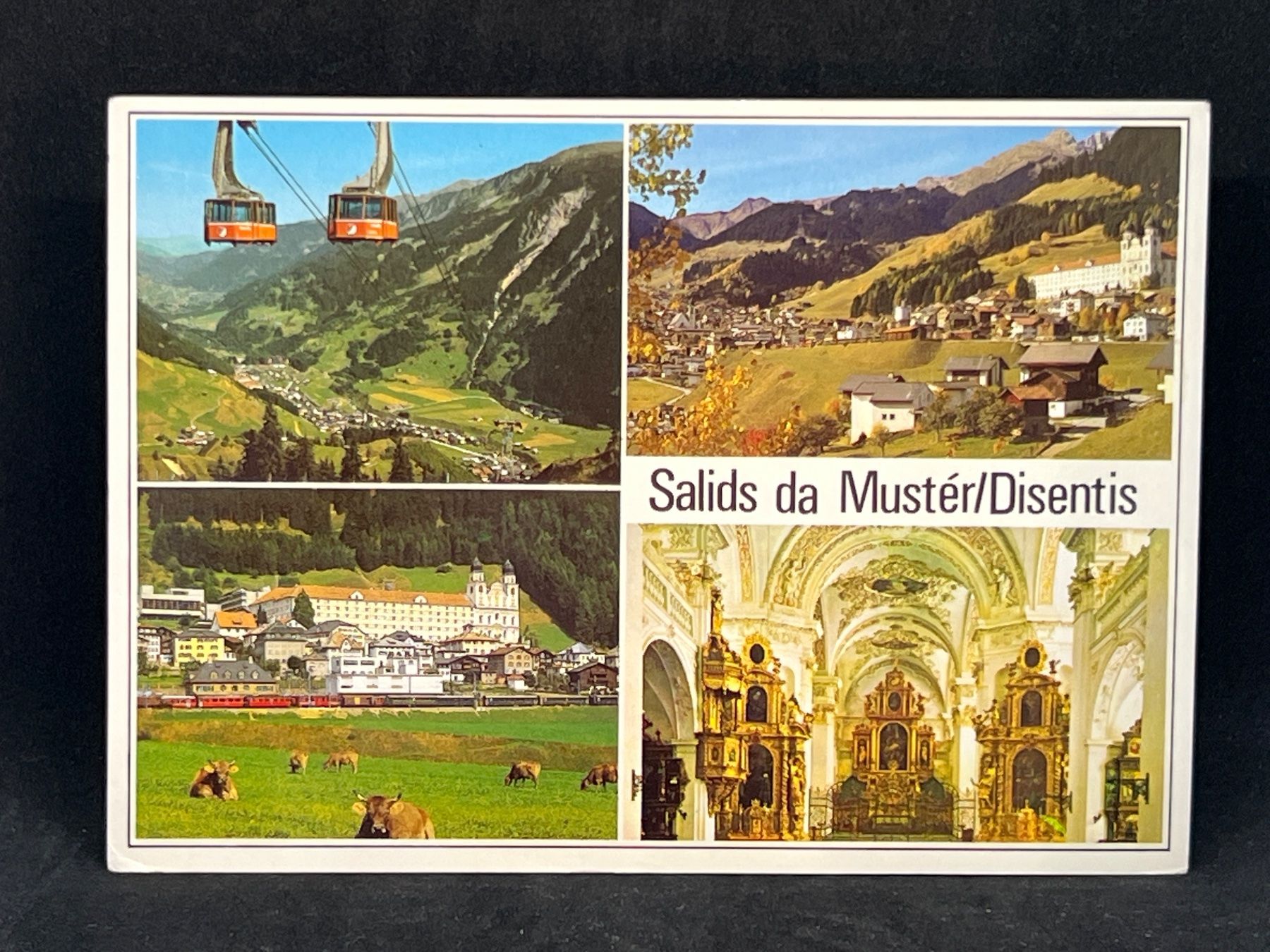 Cartoline postali: Disentis (mit der Klosterkirche innen) – Usato da Widnau venduto da Brusi9