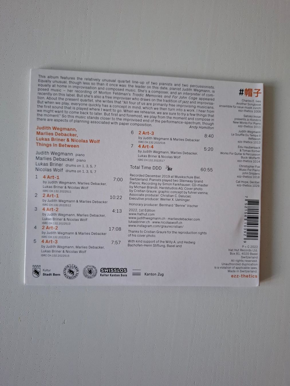 CD: CD mit moderner Klassik-Musik - mit Judit Wegmann – Nuovo (secondo la descrizione) da Jegenstorf venduto da rudostra 1