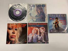 5 Singles von Tina Turner aus den 80er Jahren