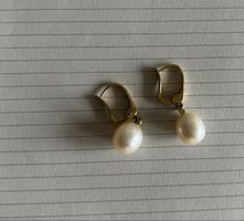 Ohrhänger mit Perle 18 K