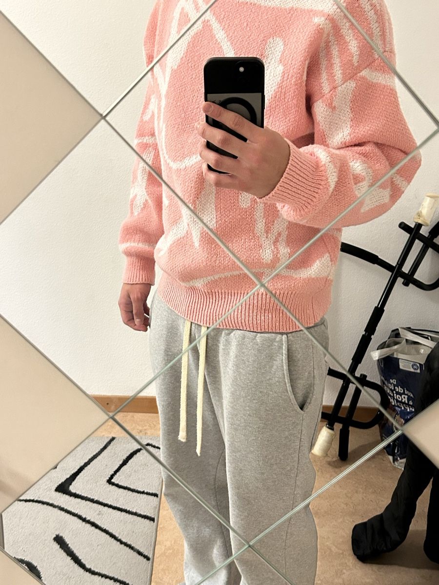 Pullover & Sweatshirts: Herren Pullover rosa weiss gemustert guter Zustand – Gebraucht aus Spreitenbach von wel_cgt2 1