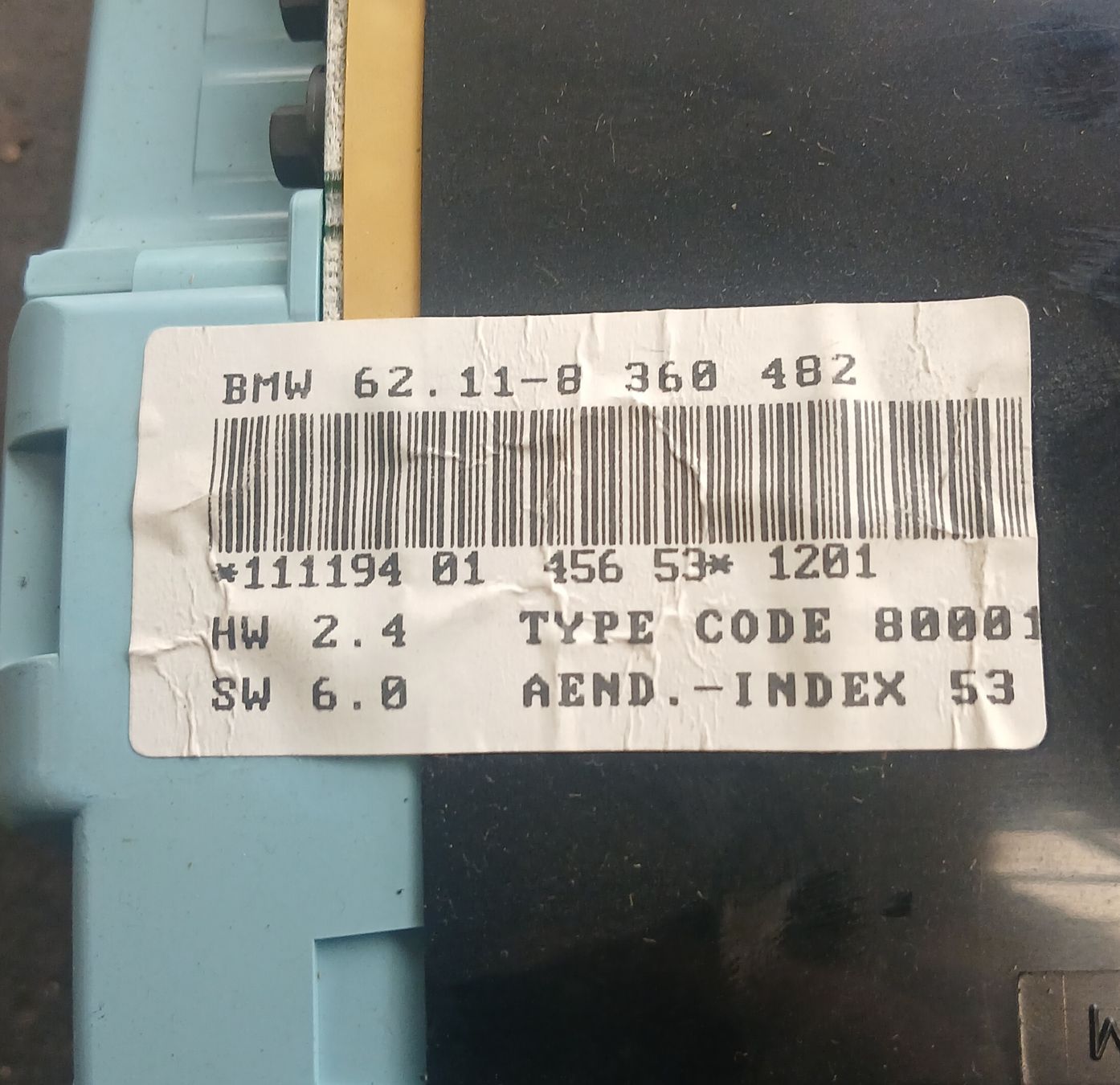 BMW Tutti pezzi di ricambio auto: Compteur BMW E36 316 Compact  – Usato da la heutte venduto da Auto-stock 2