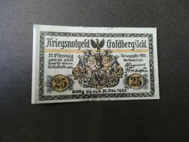 Dt. Reich, Goldberg - Notgeldschein