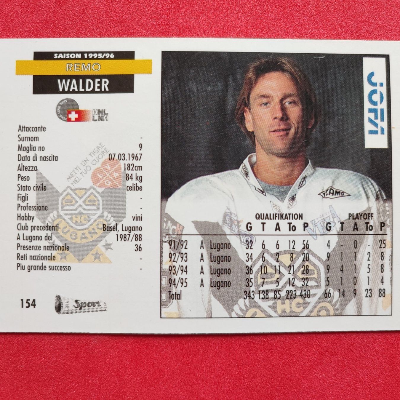 Sammelbilder & Trading cards: Remo Walder - HC LUGANO - 1995/96 – Gebraucht aus Dübendorf von kb86_MOVIE 1