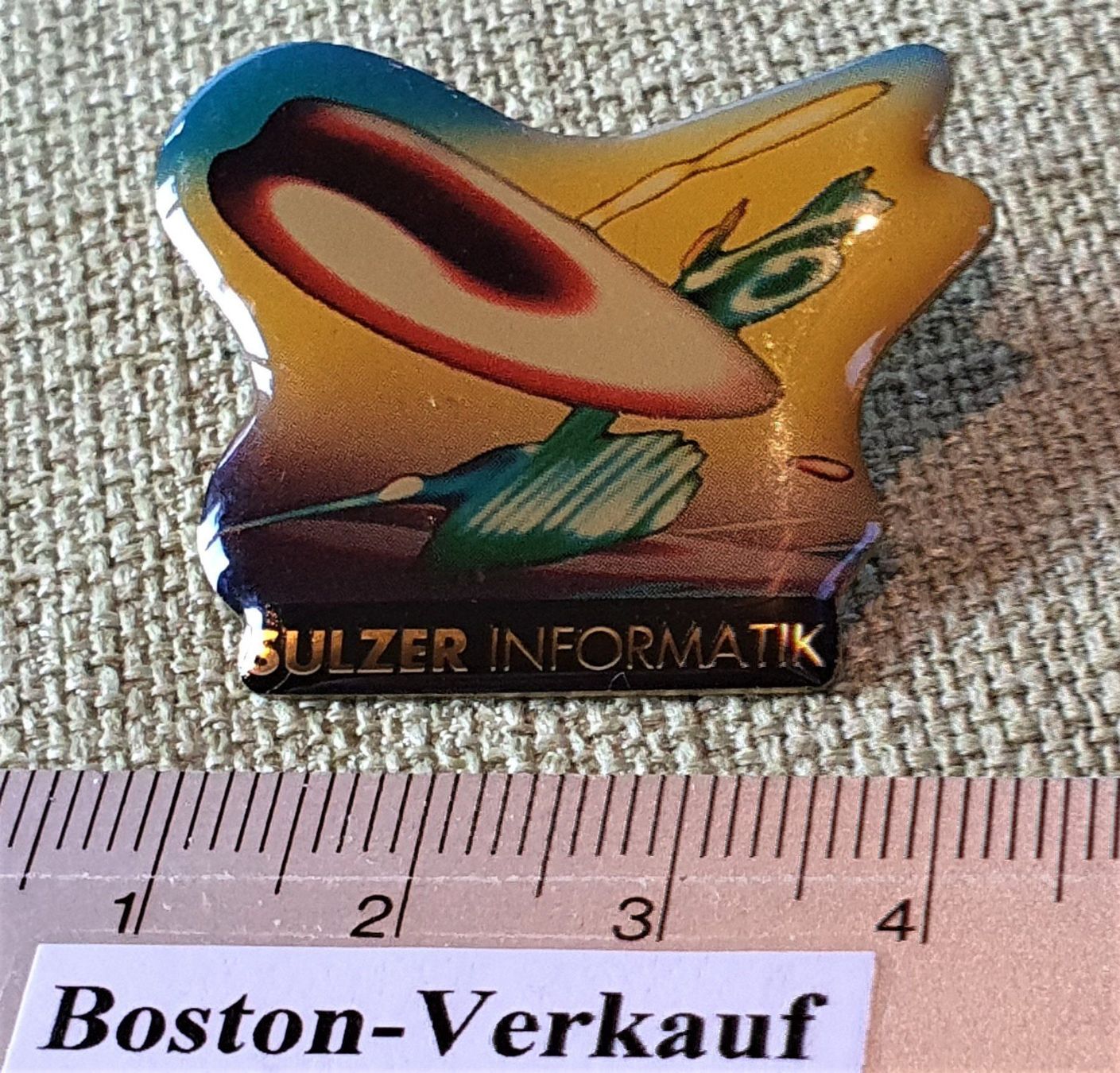Spille & Fermagli: E181 - Pin SULZER Informatik Kunst Pin – Usato da Reinach BL venduto da Boston-Verkauf 1