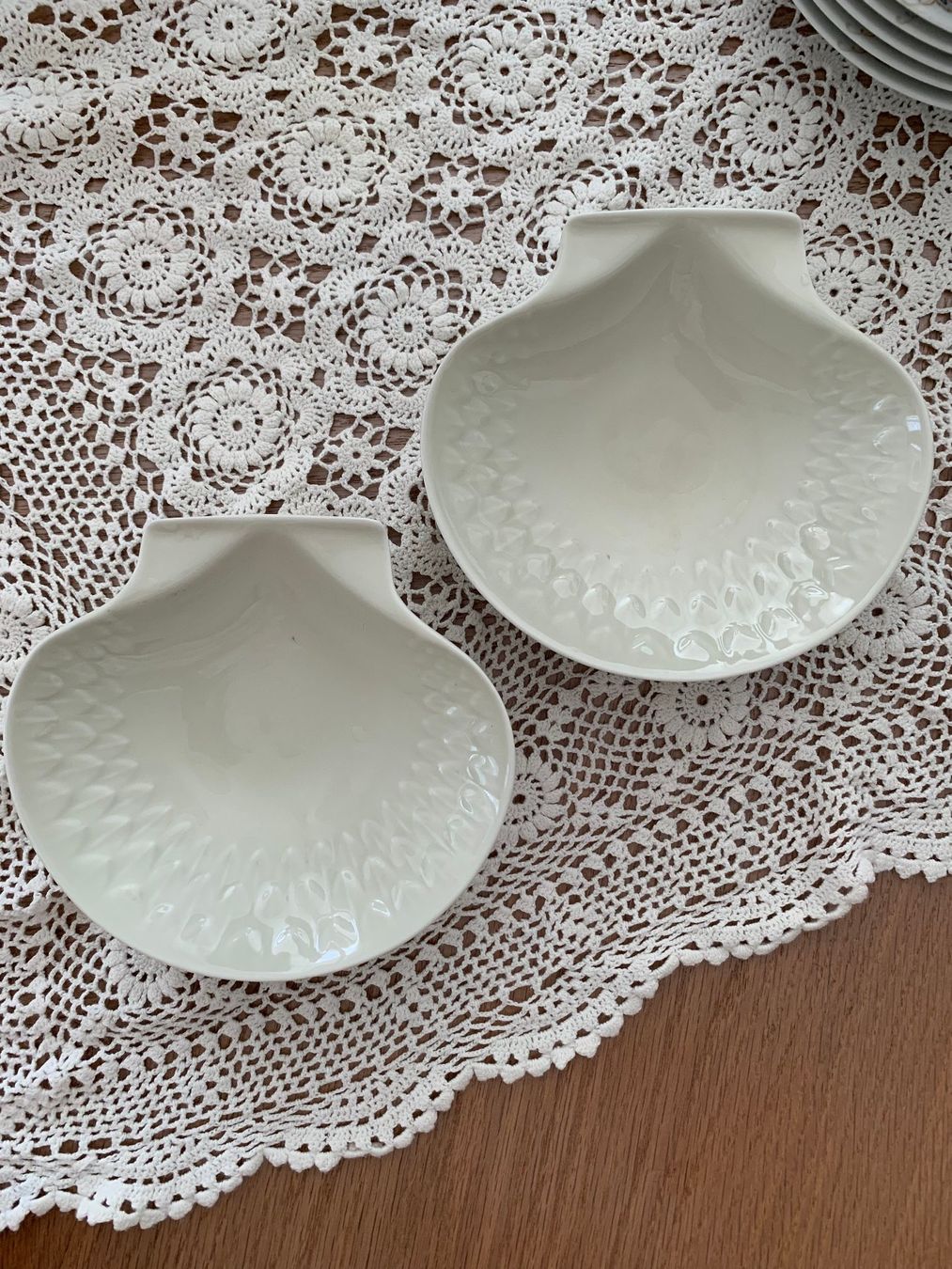 Portasapone: 2 porte-savon porcelaine – Usato da Moutier venduto da chDuplessy