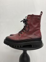 Tommy Hilfiger Boots Gr. 38 Lederboots bordeaux schwarz