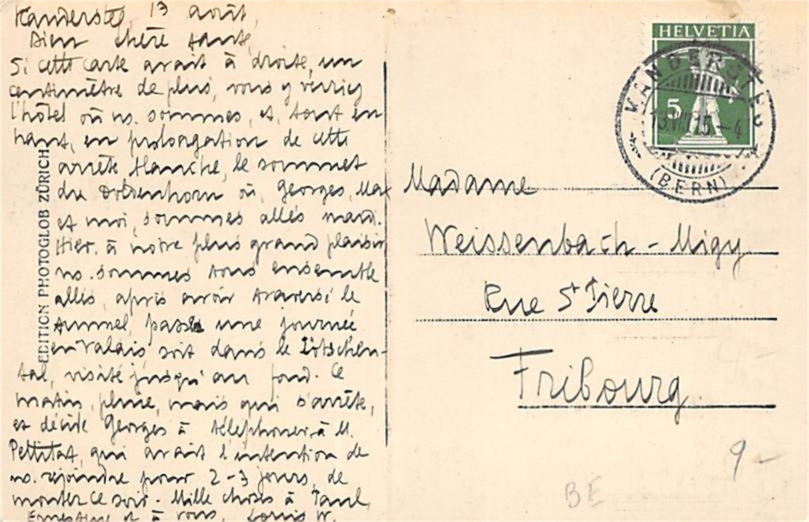 Cartes postales: Kandersteg, mit Blümlisalp – D'occasion à Ottikon b.Kemptth. par Neptun1974 1