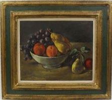 JANEBE, Jeanne BARRAUD Pellet. OEL Schönes Früchte Stilleben