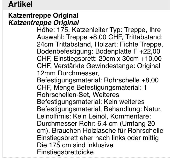 Escaliers: Katzentreppe – Neuf avec emballage d'origine à Bern par ln2 1