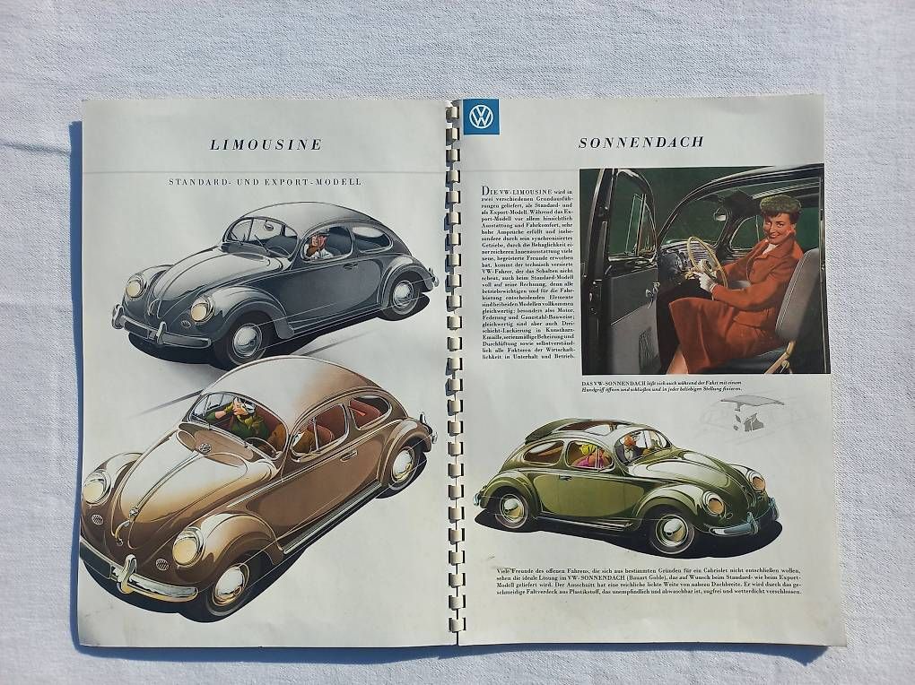 Documenti: VW Käfer Prospekt von ca.1955 – Usato da Frauenkappelen venduto da Chruetzhubel 1
