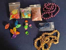 Bastelset: Perlen, Muscheln,  Blumen - Vielseitig! 🧵🪡🌸