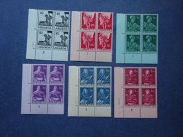 1941 Z-Nr. 246-251 im 4er Block postfrisch** SBK2026 89.60