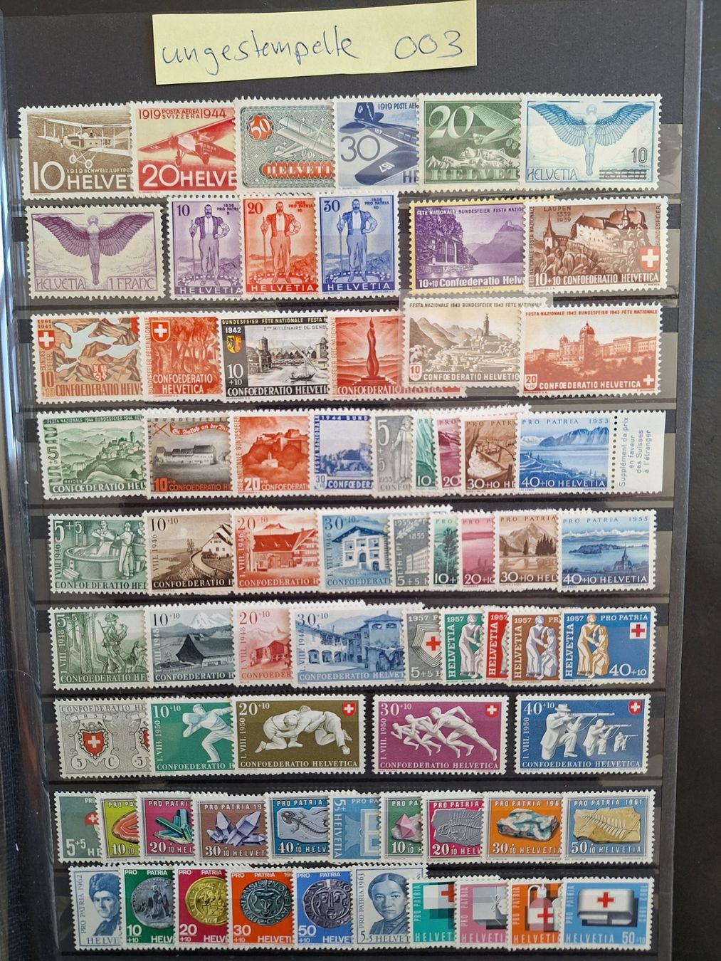 Alle Briefmarken: CH: ungestempelte (003) – Gebraucht aus Genolier von Antoine30