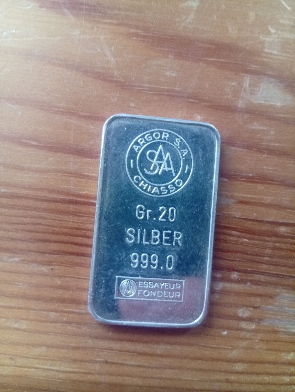 Metalli preziosi: Silberbarren 20g – Nuovo (secondo la descrizione) da Oberwil-Lieli venduto da RadhaKrishnaDas