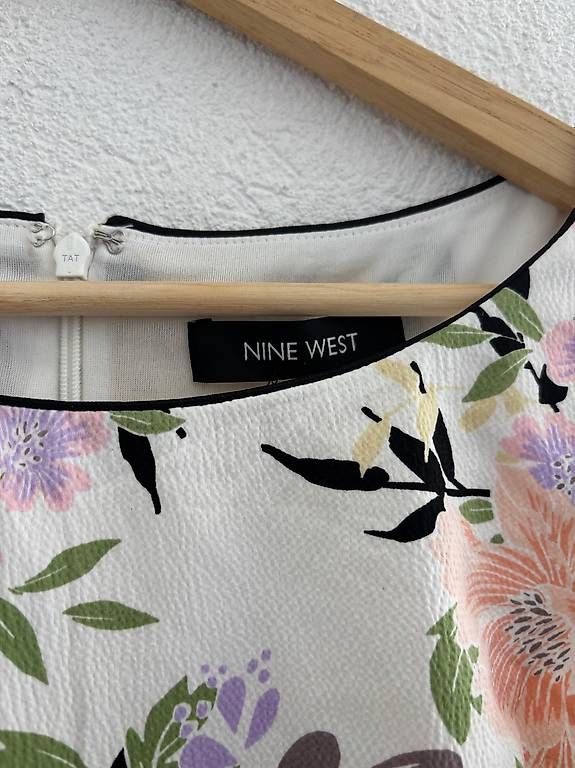 Sac Bandoulière Nine West Grande Enveloppe - Noir Et Rose - Neuf Avec étiquettes
