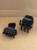 2x CLOMES Haarklammern aus Acetat – Schwarz