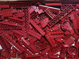 Lego 150 Burgunderrot Teile -P18