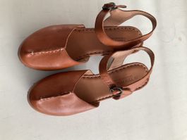Ten Points Clogs Leder braun Grösse 39 sehr guter Zustand