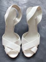 Salvatore Ferragamo High Heels weiss Grösse 9.5