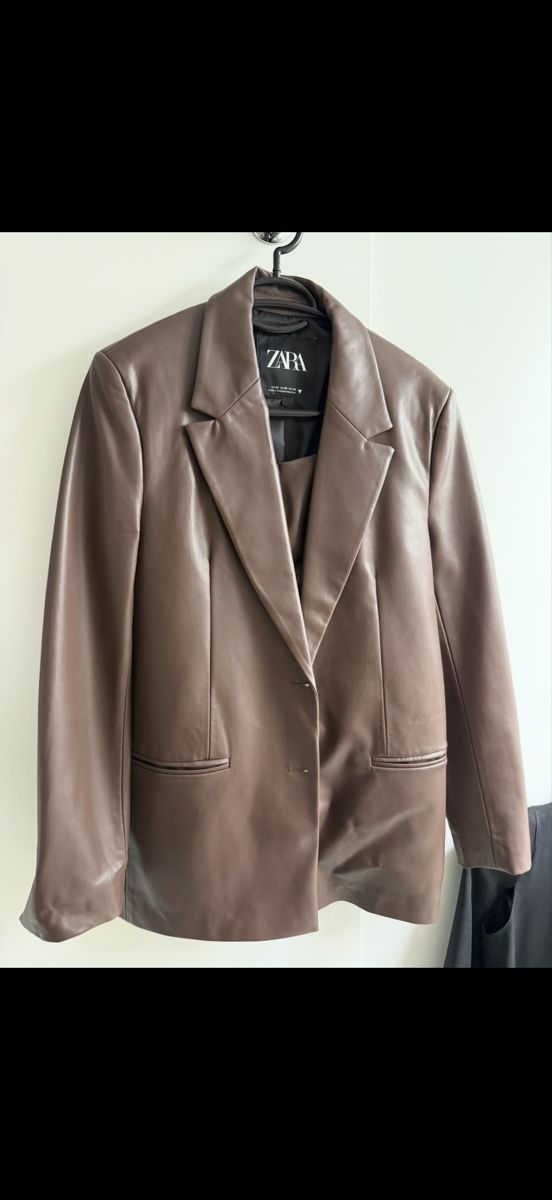 Zara Giacche: Zara Kunstleder Blazer & Top Set – Nuovo (secondo la descrizione) da Vaduz venduto da GiuliaSu 2