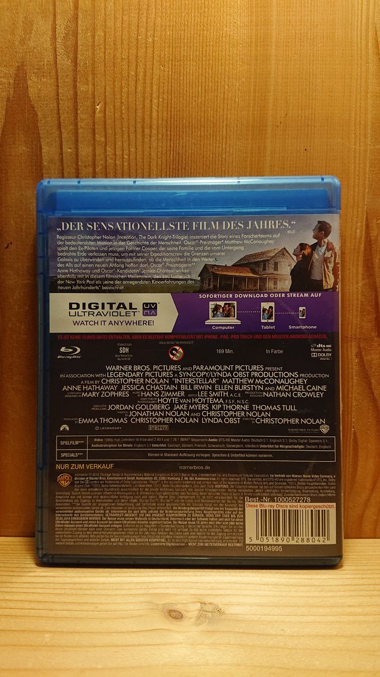 Tous les DVDs: INTERSTELLAR Blu-Ray mit Matthew Mcconaughey – D'occasion à Wilderswil par Exebub 1
