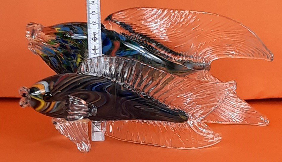 Murano Tutte le decorazioni: MURANO schöne Fisch "Mutter+Baby" Deko – Nuovo (secondo la descrizione) da Seuzach venduto da VT-Collections2 7