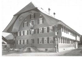 Schachen LU bei Malters Gasthaus Rössli mit Waage ca.1950