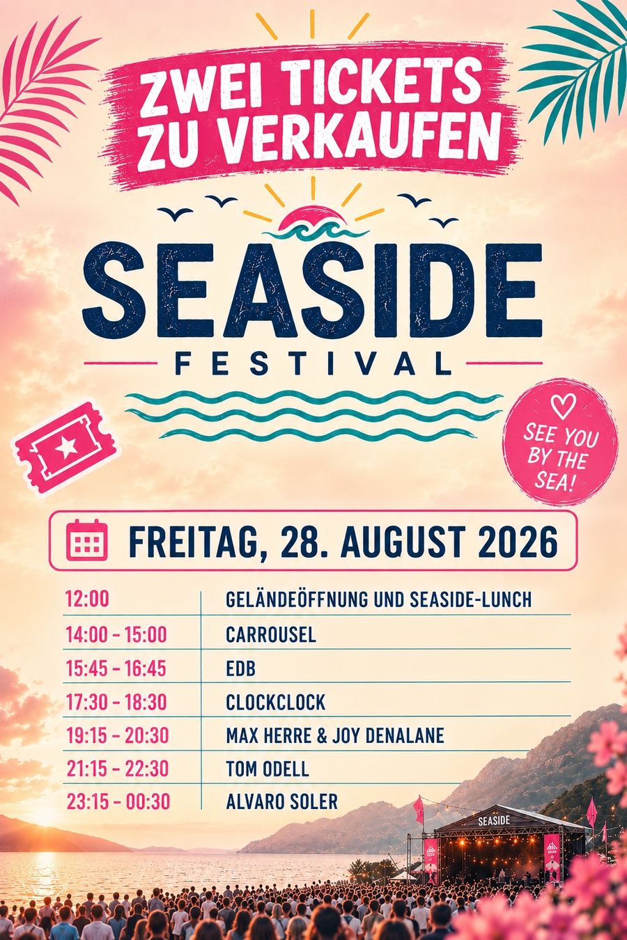 Biglietti: Zwei Tickets Seasidefestival – Nuovo (secondo la descrizione) da Rüttenen venduto da Aa22w 2