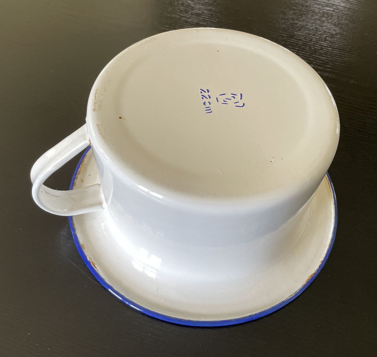 Casseroles: Nachttopf Topf emailliert weiss Deko Geschenk Nostalgie – D'occasion à Oftringen par allesmeins 5