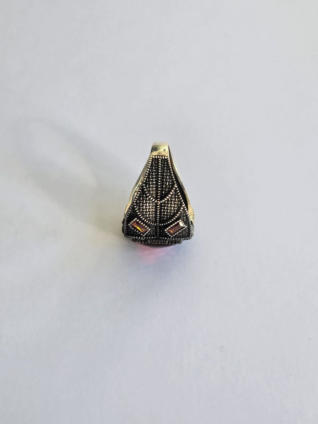 Anelli: Bague en argent, Zircon, taille 61 – Nuovo e nell'imballaggio originale da Neuchâtel venduto da NIDAVELIR 1