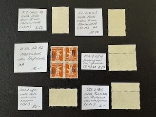 Tous les timbres: 6 ABARTEN Schweiz, postfrisch/gestempelt – D'occasion à Stallikon par HILDECH1 8