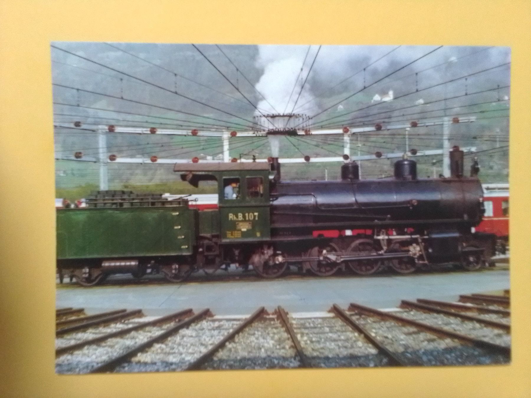 Cartoline postali: Dampflok der Rhätische Bahn – Usato da Küttigen venduto da Melisch1000