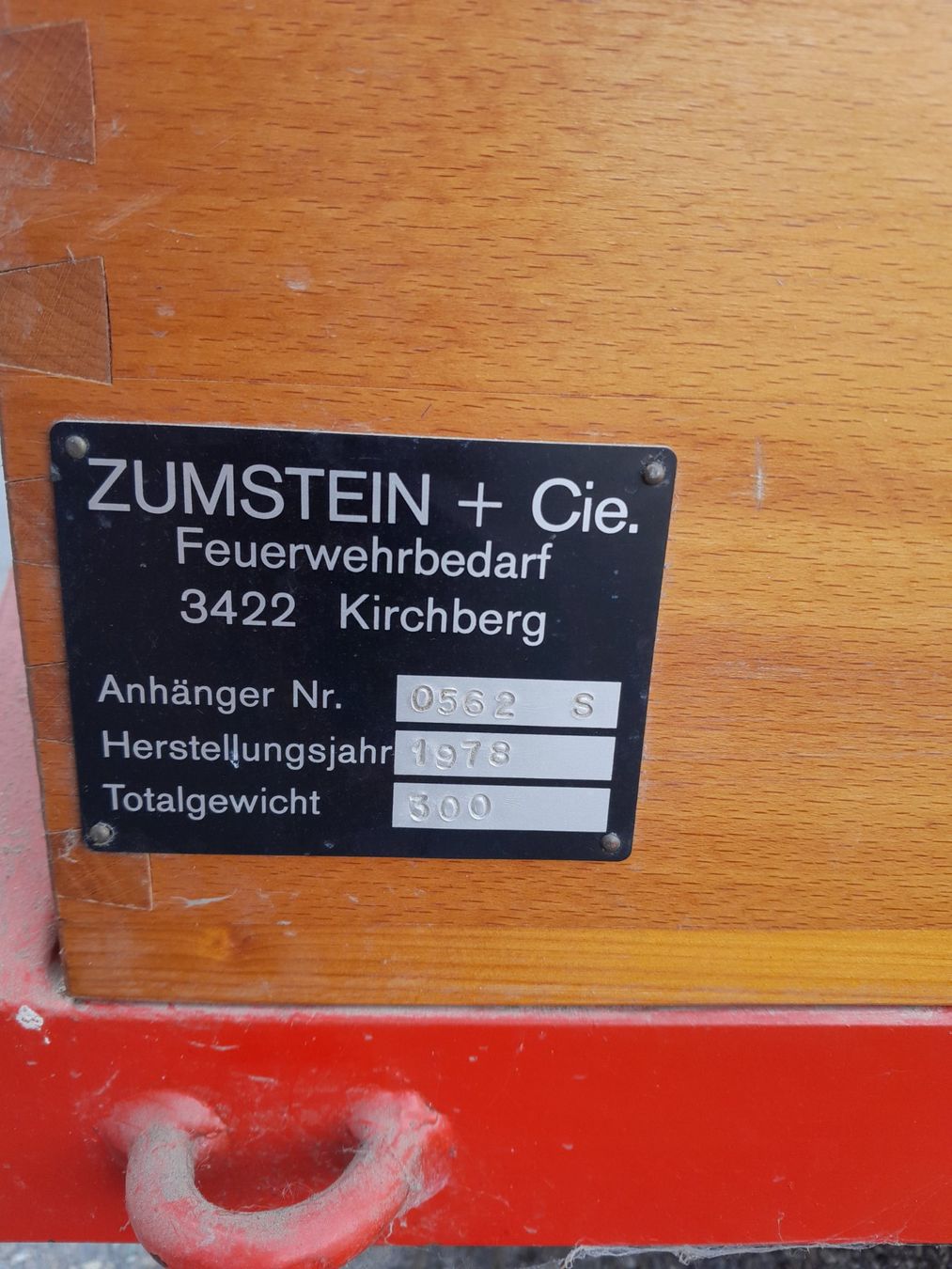 Rimorchi: alter Feuerwehr-Anhänger – Usato da Müntschemier venduto da Whiskey6 3