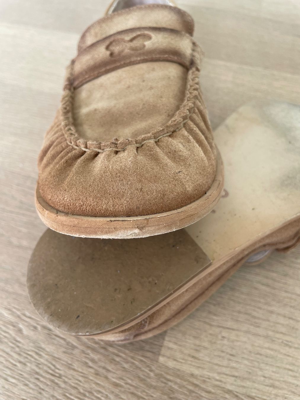 Damenschuhe: Wildleder Loafer beige Grösse 41,5 – Gebraucht aus Neuchâtel von BeatriceThierry 7