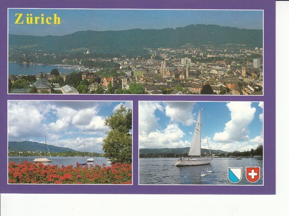 Ansichtskarten: Zürich Stadt um 1995 – Gebraucht aus Bürglen TG von StampGraf