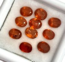 Lot 10x Kyanites oranges 6x4 mm - Valeur 170.- Fr
