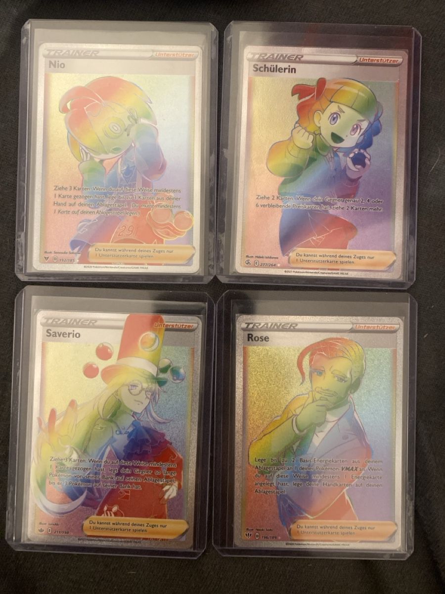 Pokémon Sammelbilder & Trading cards: Pokemon Karten Sammlung Trainer Rainbow Rare deutsch – Gebraucht aus Muttenz von tim_6pcw